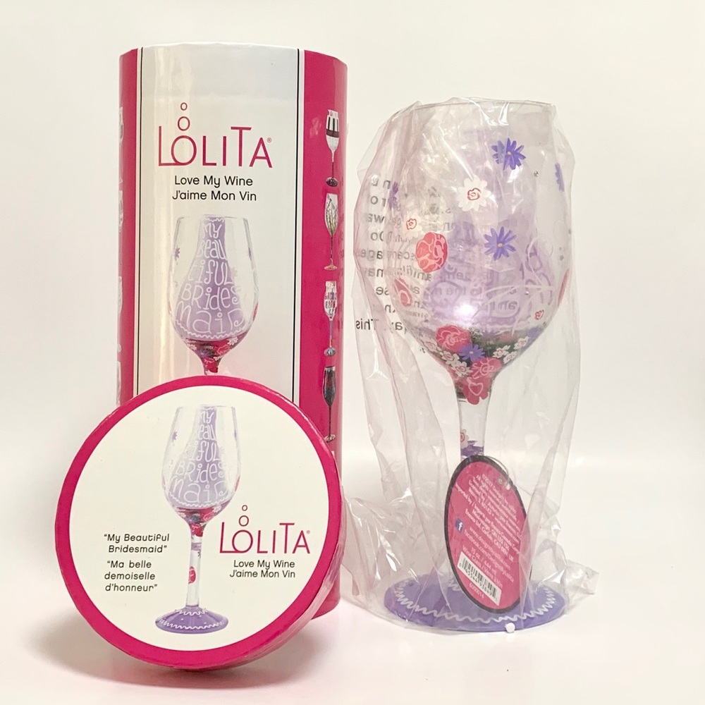 Lolita Design 'My Beautiful Bridesmaid' Wine glass
